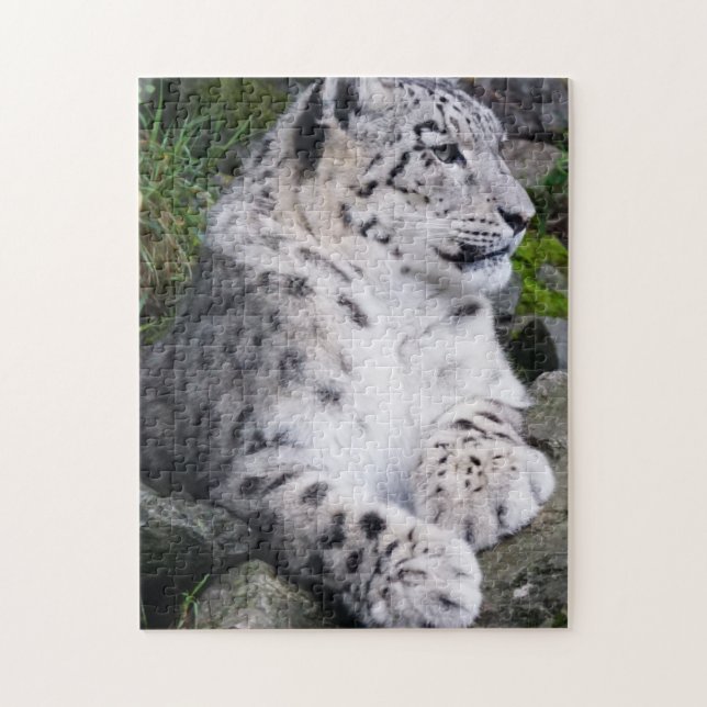 Kyld ut snöLeopard Pussel (Vertikal)