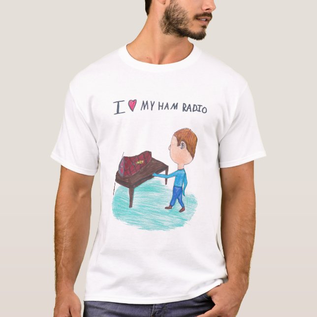 Kyle är i Kärlek Ham Radio Shirt T (Framsida)