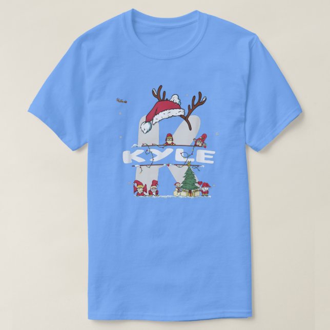 Kyle Christmas Shirt w Kyle Name for funny Xmas T- T (Design framsida)