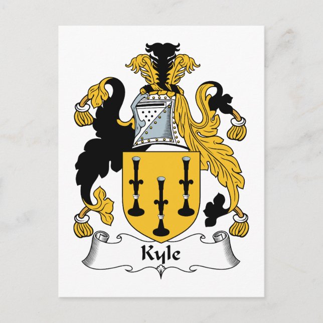 Kyle Family Crest Vykort (Framsida)