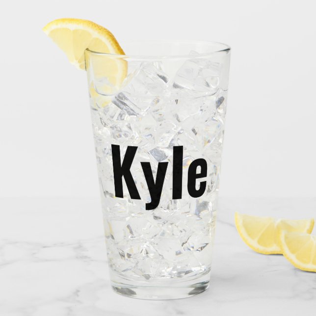 Kyle Manar Namn Glaskopp (Framsida Ice)