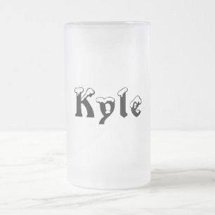 Kyle-Namn Stil-Frostad mugg
