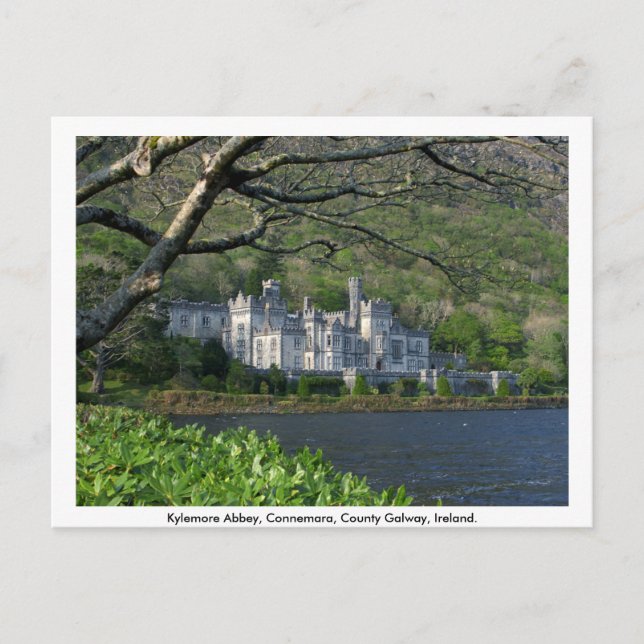 Kylemore Abbey, Connemara, Co. Galway Vykort (Framsida)