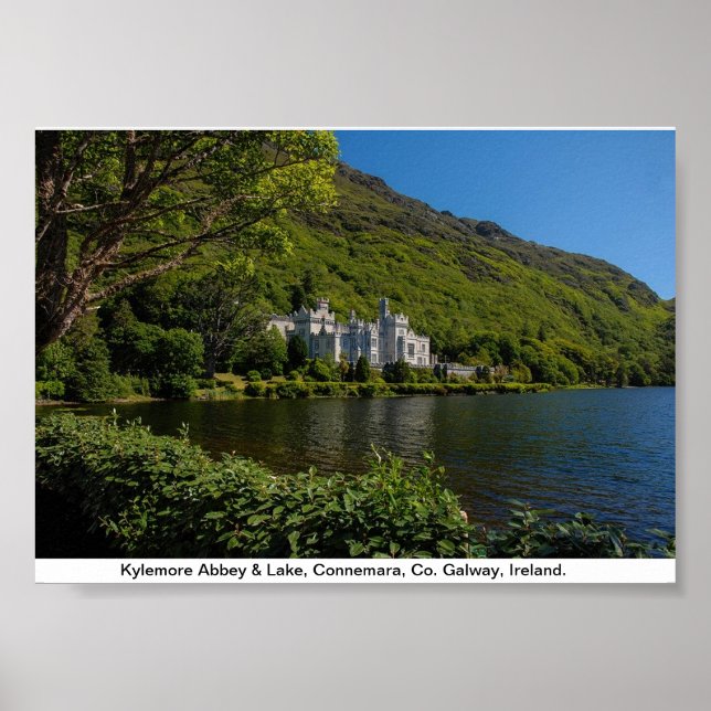 Kylemore Abbey, Connemara, Galway Irland Poster (Framsidan)