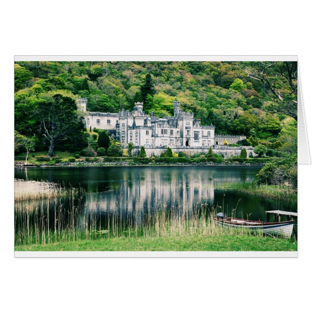Kylemore Abbey &Connemara Irland  Vykort med natur Hälsningskort (Framsidan Horizontal)