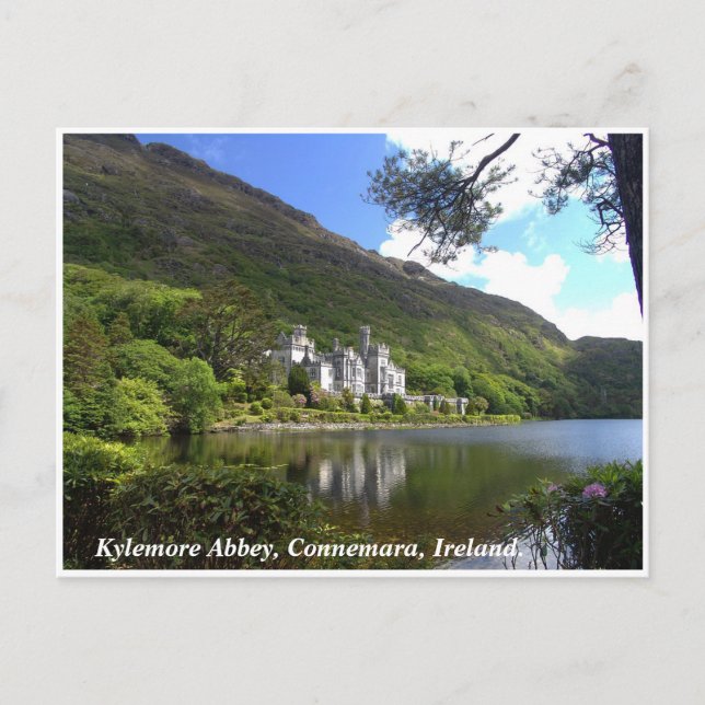 Kylemore Abbey, Connemara scenery Co. Galway Vykort (Framsida)