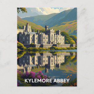 Kylemore Abbey Ireland Travel Vykort