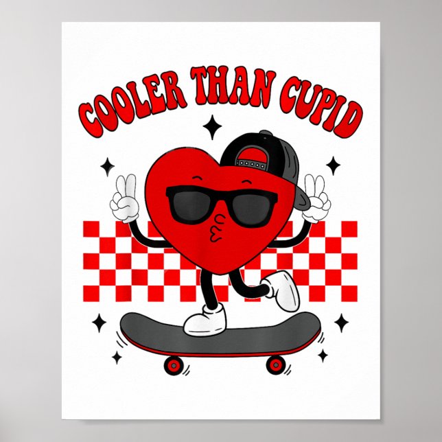 Kyler Than Cupid Funny Heart Boy Valentiness D Poster (Framsidan)