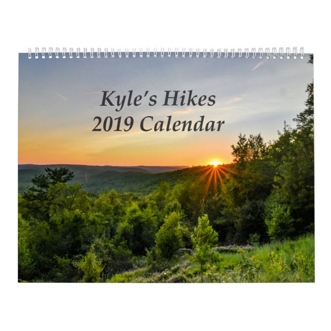Kyles stor kalender 2019 för vandringar (Omslag)