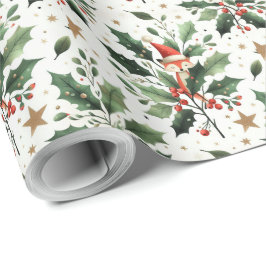 Kylfluffa Jultomten Frävkrans andedräkt Presentpapper