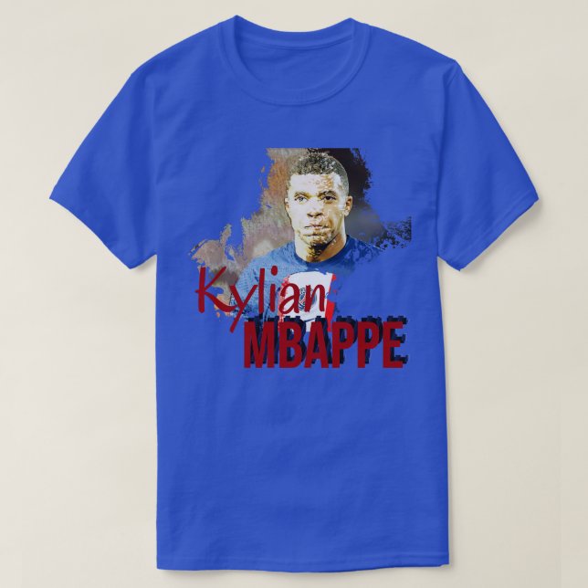 Kylian mbappe Psg-spelare och frankrike T Shirt (Design framsida)