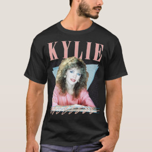 Kylie 80 s Retro Fläkt Design T Shirt
