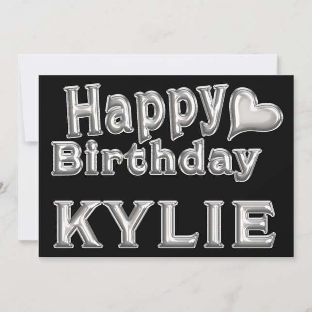 Kylie Happy Birthday Karte Grußkarte mit Herz Kort (Framsida)