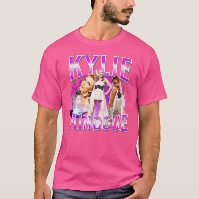 Kylie Minogue Bootleg 90-tal retro T Shirt (Framsida)