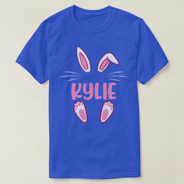 KYLIE Påskhare Funny Novelty Vomens Anpassningsbar T Shirt (Design framsida)