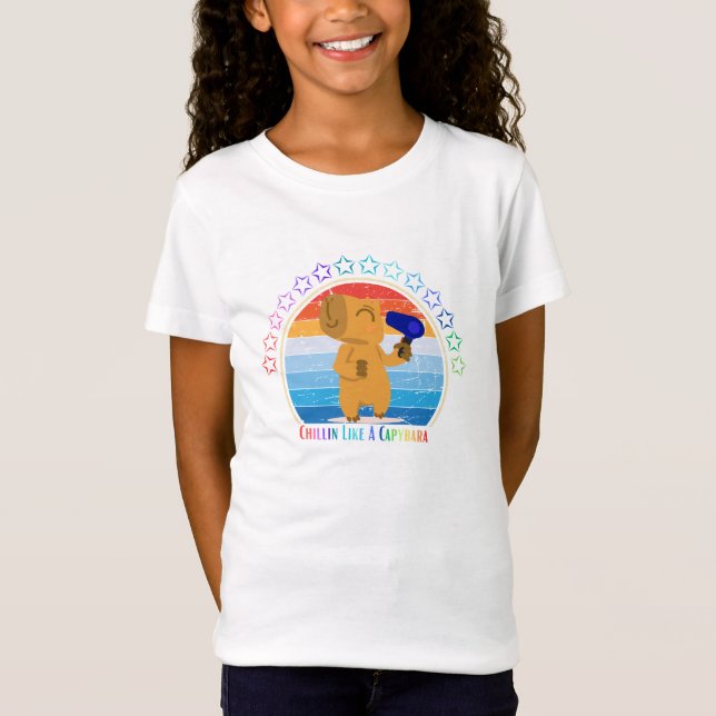 kylig som en kapybara t shirt (Framsida)