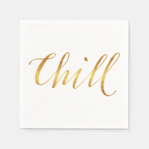 Kyligt citationsteckenFauxguld omkullkastar Pappersservett