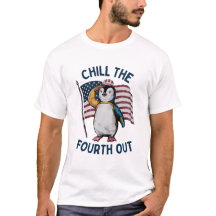 Kyll den fjärde konstiga Penguin USA flaggaر
