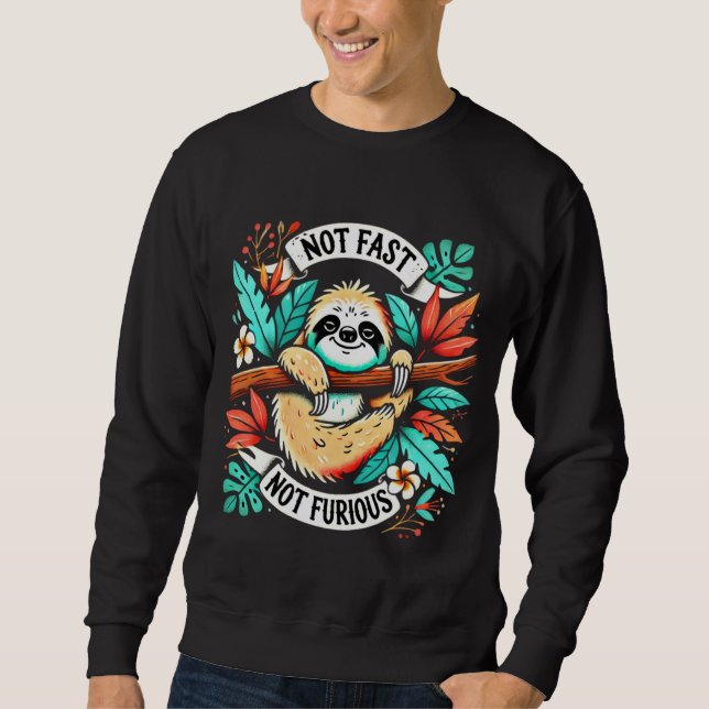 Kylläge aktiverat - Sloth Sweatshirt (Framsida)