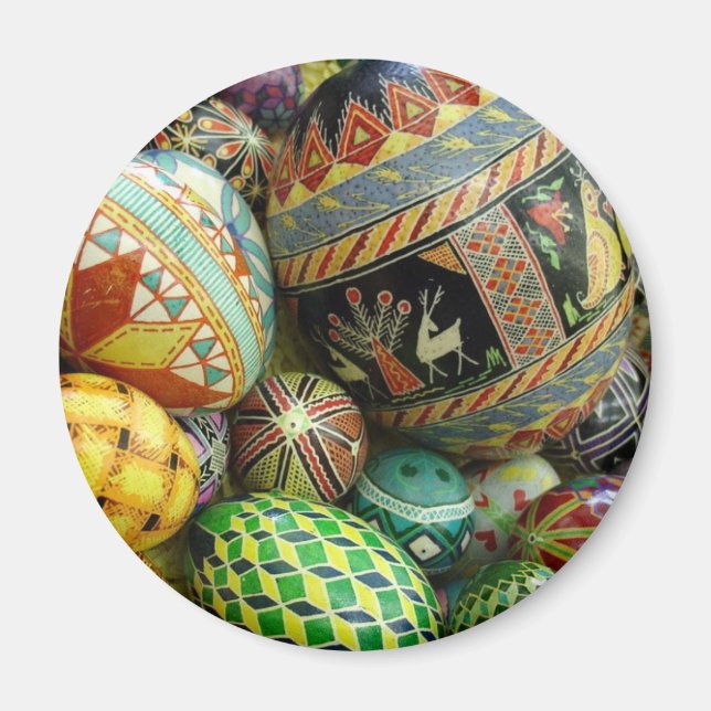 Kylmagnet för ukrainska Påskägg Magnet (Framsidan)