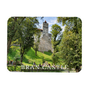 Kylmagnet för visning av Bran Castle-vy Magnet