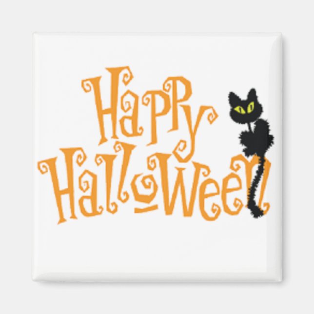 Kylmagnet happy halloween 2" magnet (Framsidan)