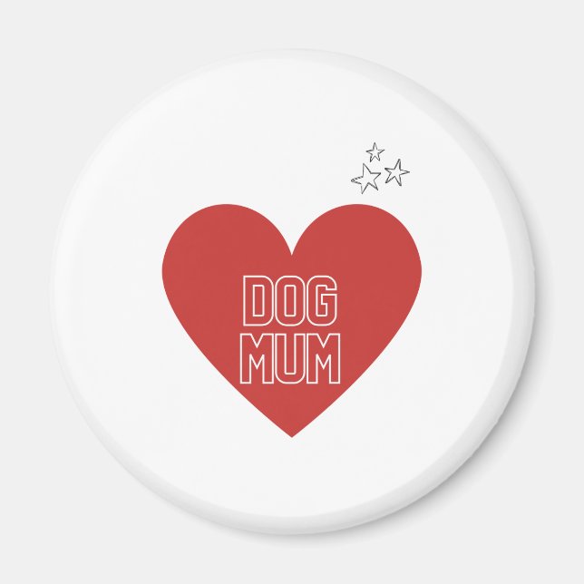Kylmagnet hund morsa magnet (Framsidan)