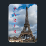 Kylmagnet i Paris Eiffel Torn Magnet<br><div class="desc">En klassisk syn på Eiffel Torn i Paris tryckt på en kylmagnet i souvenir.</div>