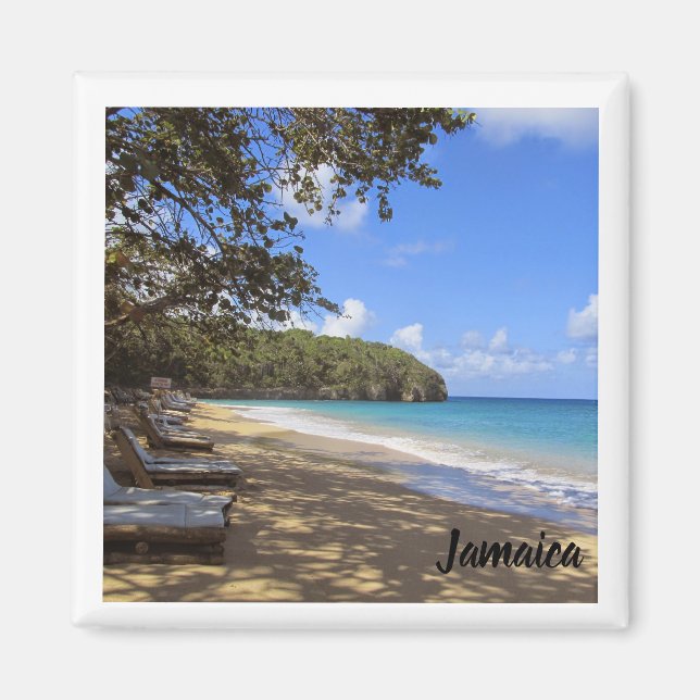 Kylmagnet, Jamaica-strandsovenir Magnet (Framsidan)