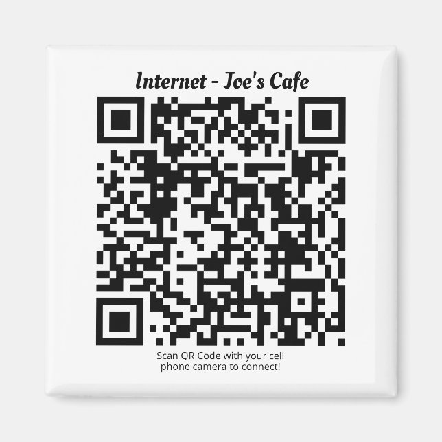 Kylmagnet med QR-kod Magnet (Framsidan)