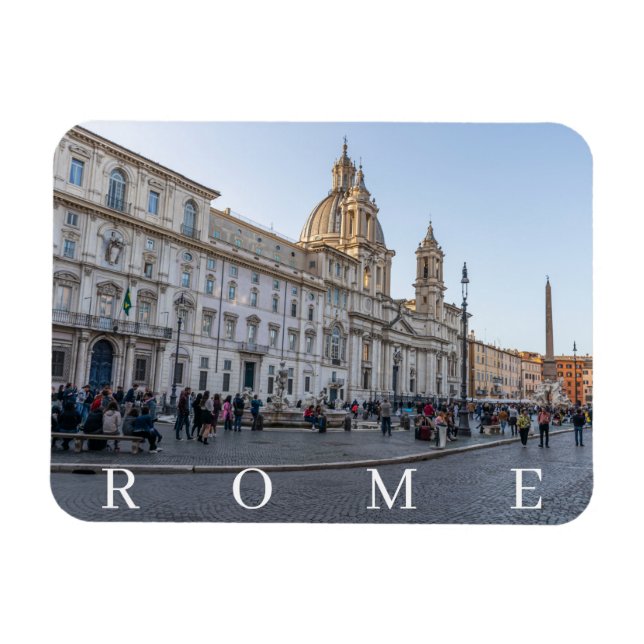 Kylmagnet Rom Piazza Navona Magnet (Horisontell)