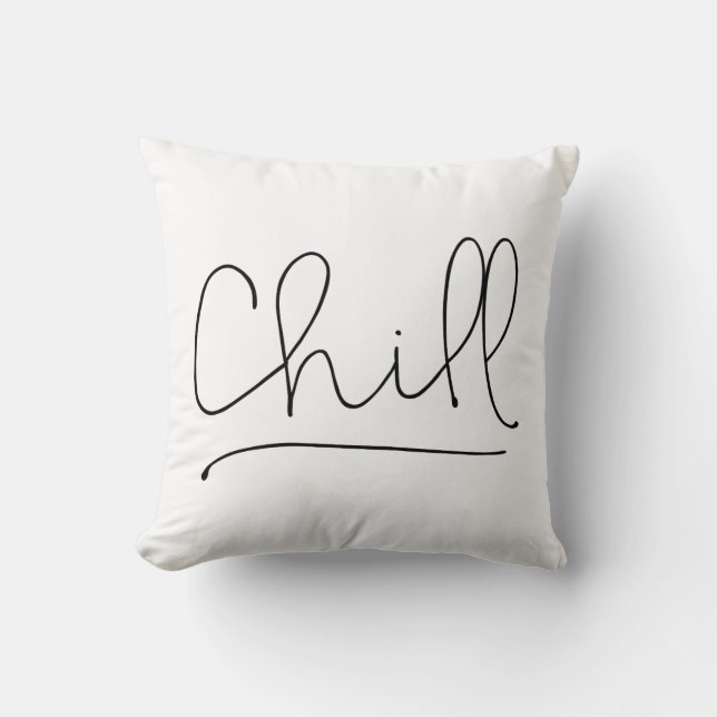 Kylminimalistisk typografi kudde (Framsida)