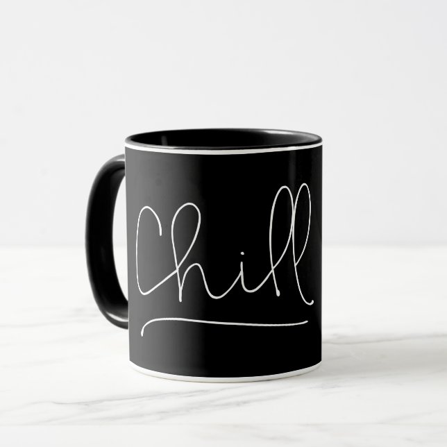 Kylminimalistisk typografi mugg (Framsida vänster)