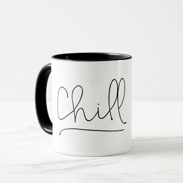 Kylminimalistisk typografi mugg (Framsida vänster)