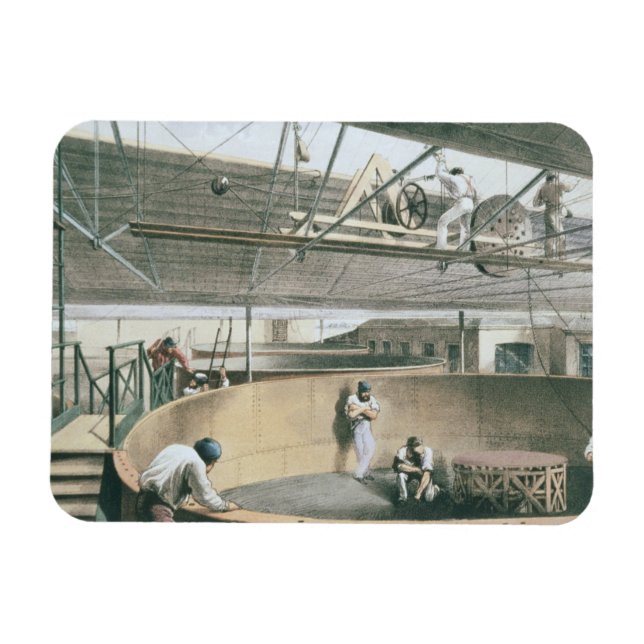 Kylning av telegrafkabeln i tankerna vid de två magnet (Horisontell)