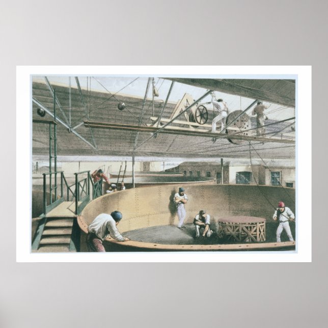 Kylning av telegrafkabeln i tankerna vid de två poster (Framsidan)