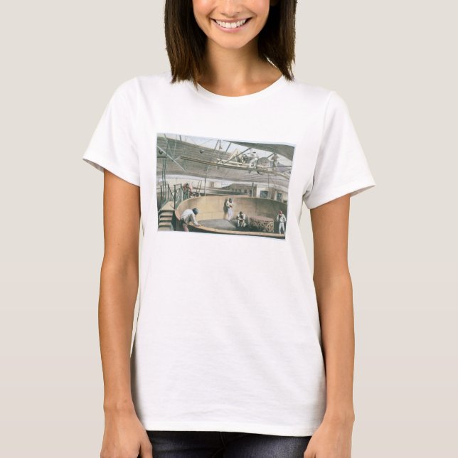 Kylning av telegrafkabeln i tankerna vid de två tee shirt (Framsida)