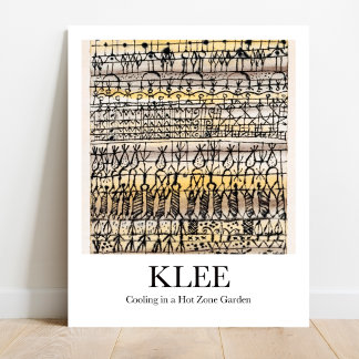 Kylning i en Hett Zon Garden av Paul Klee Poster