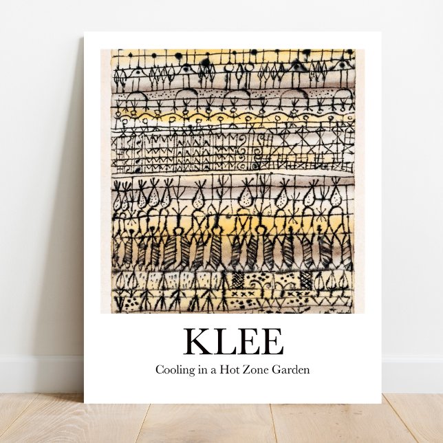 Kylning i en Hett Zon Garden av Paul Klee Poster (Klee's whimsical "Cooling in a Hot Zone Garden"!  Own this surreal masterpiece as a poster.)