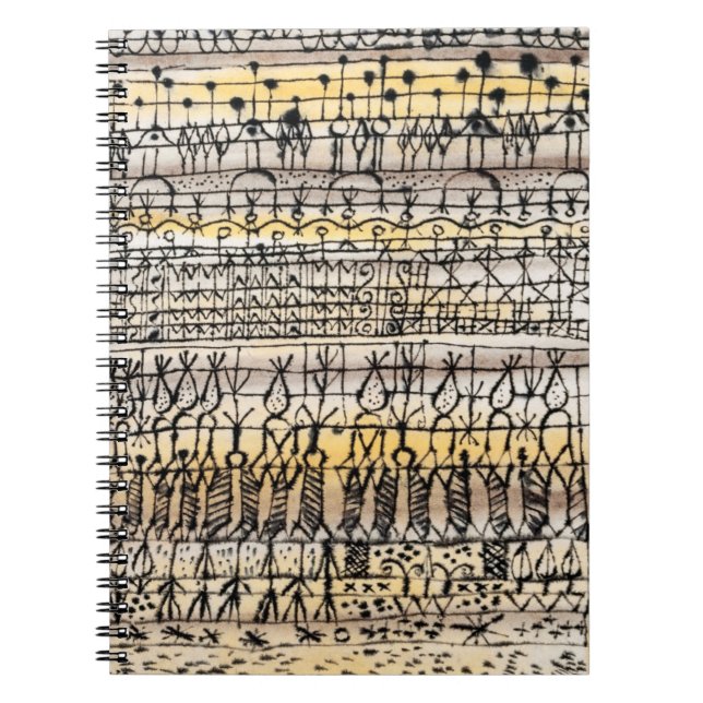 Kylning i en zon hett" (1924) av Paul klee Anteckningsbok (Framsidan)