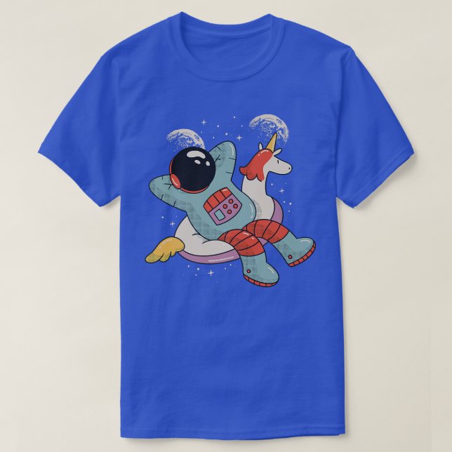 Kylning i Space Floaty Astronaut Astral Cosmic S T Shirt (Design framsida)