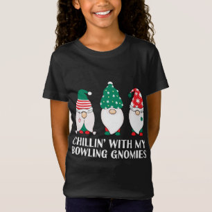 Kylning med min Bowling Gnomies PJ Funny Gnome Pu T Shirt