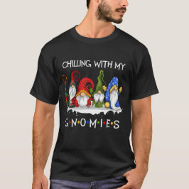 Kylning med min Gnomies Funny Gnomes-jul T Shirt