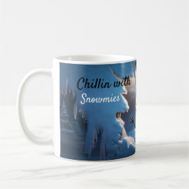 Kylning med snömier, kul jul kaffemugg