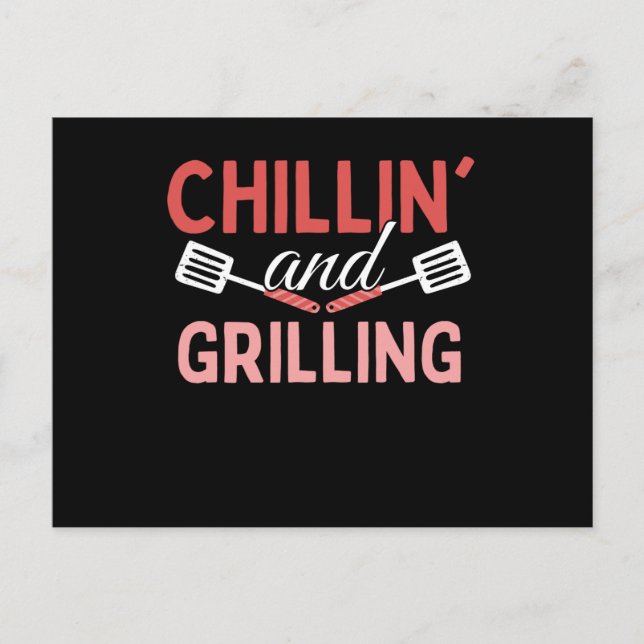 Kylning och grillning - Galler-BBQ Vykort (Framsida)