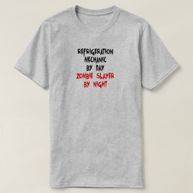 Kylningsmekanism Zombie Sayer Joke T-Shirt (Design framsida)