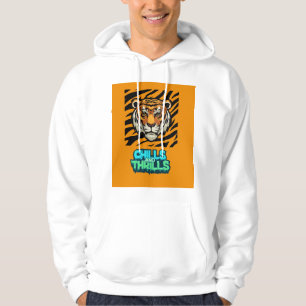 Kylor och trådar Tiger Skriv ut T-Shirt Hoodie