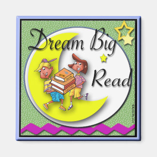 Kylskåp - Dream Big Read! Magnet