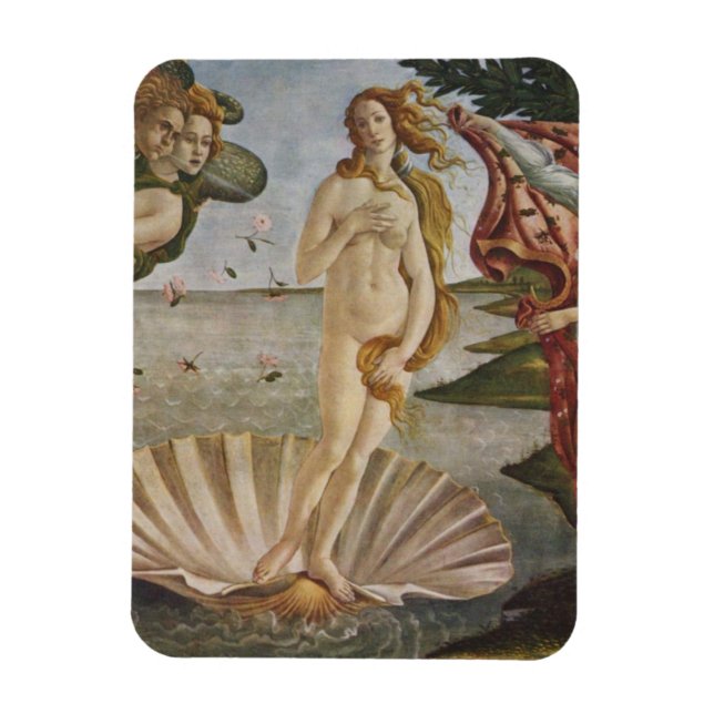 Kylskåp Fågeln i Venus Sandro Botticelli Magnet (Vertikal)