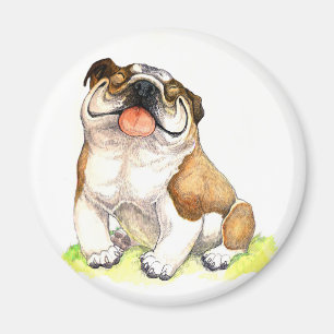 Kylskåp för engelska bulldog Magnet